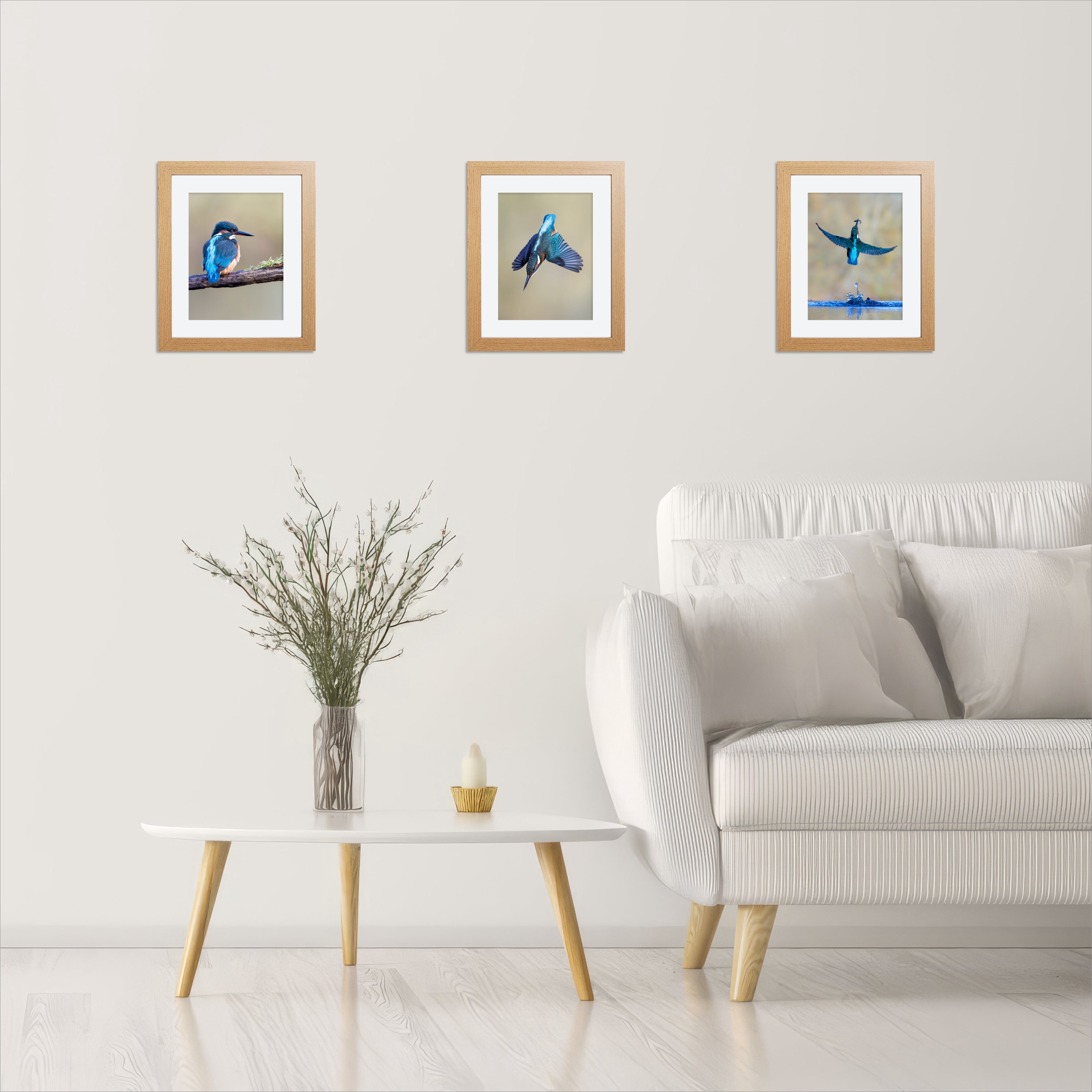 Kingfisher Framed 8x6" Print - Dive